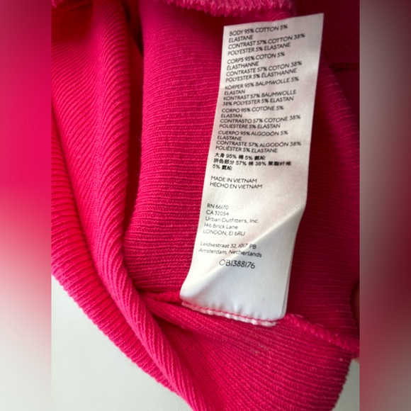 Free People JoJo Long Sleeve Thermal Waffle Knit Top In Hot Pink Size Small - Picture 5 of 16